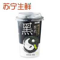 【苏宁生鲜】健桥全脂风味发酵乳黑酸奶(黑米+桑葚)180g
