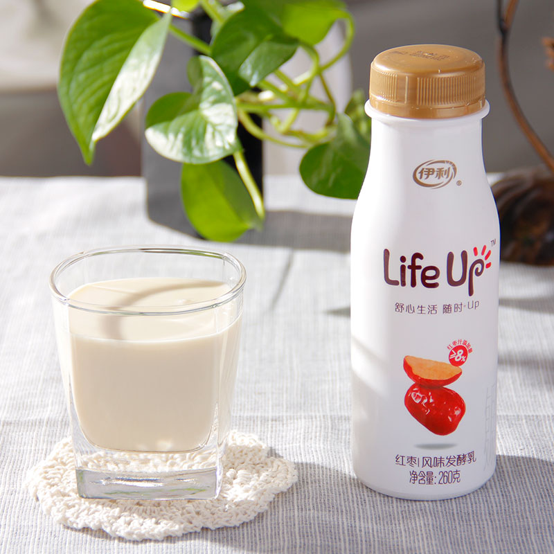 【苏宁生鲜】伊利Life Up风味发酵乳(红枣)260g
