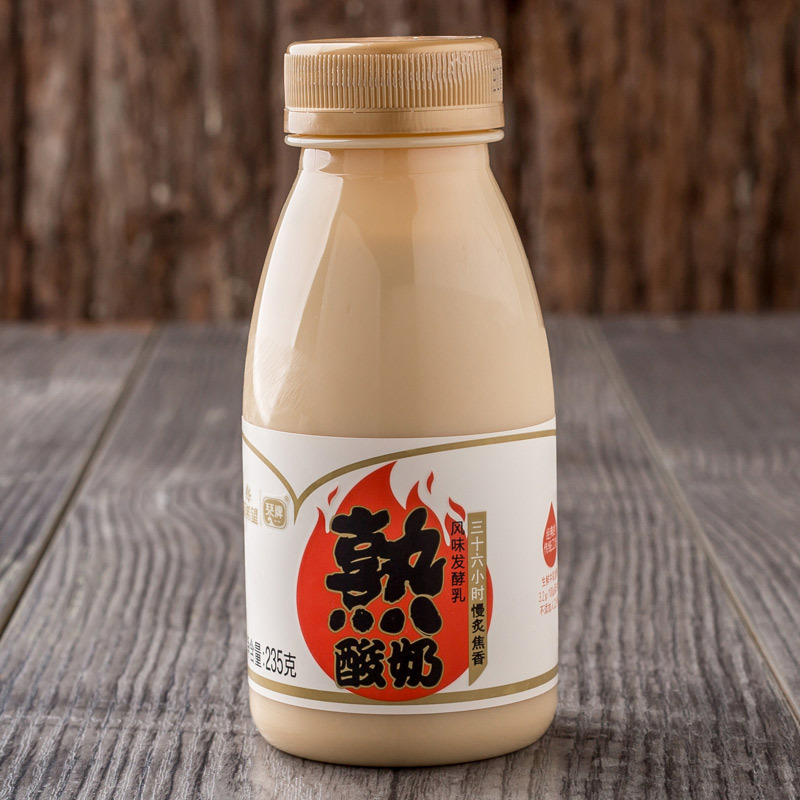 【苏宁生鲜】新希望琴牌熟酸奶原味发酵乳235g
