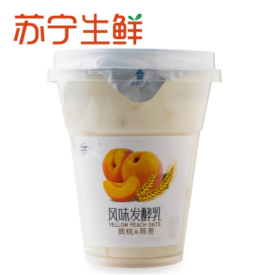 【苏宁生鲜】新希望琴牌活润风味发酵乳(黄桃+燕麦)300g