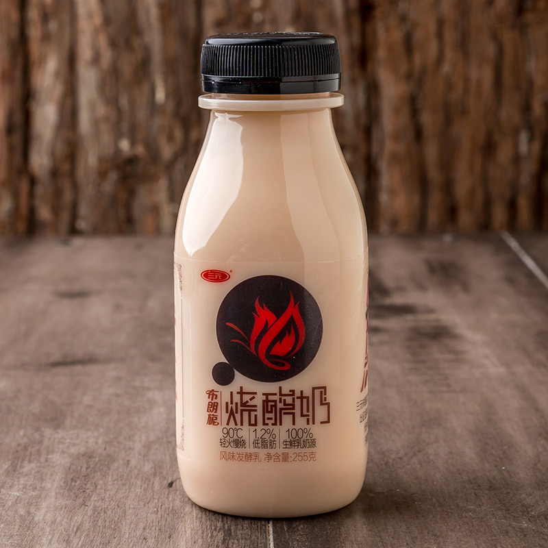【苏宁生鲜】三元布朗旎烧酸奶风味发酵乳255g