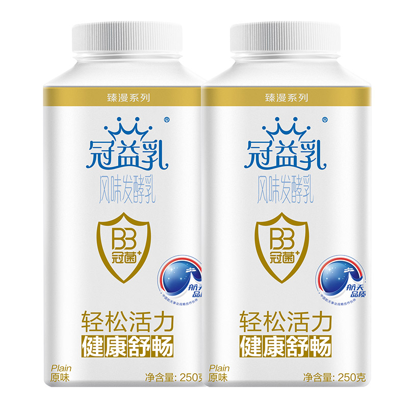 【苏宁生鲜】蒙牛冠益乳风味发酵乳（原味）250g