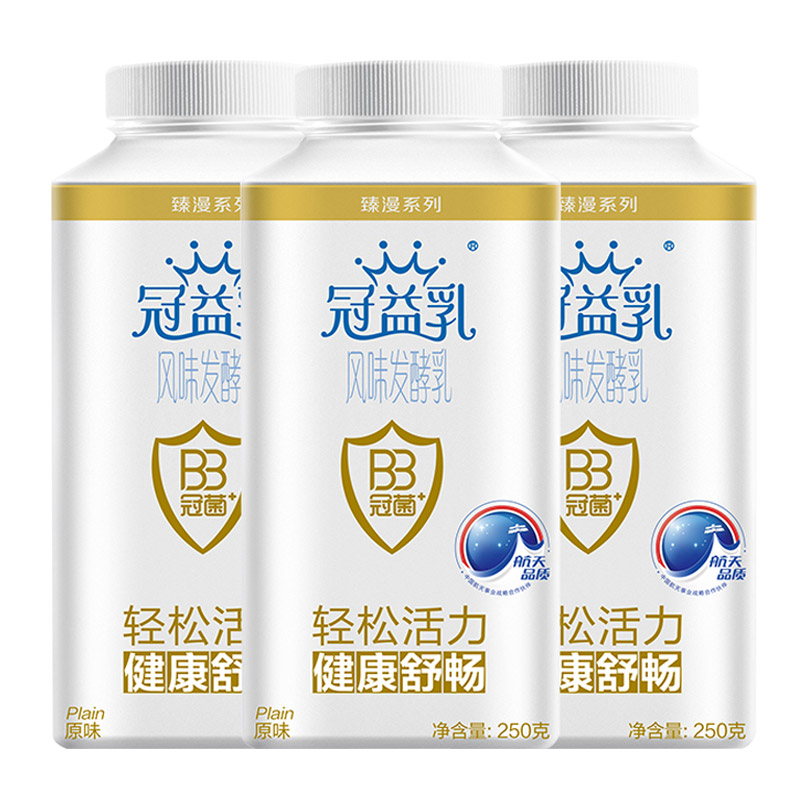 【苏宁生鲜】蒙牛冠益乳风味发酵乳（原味）250g