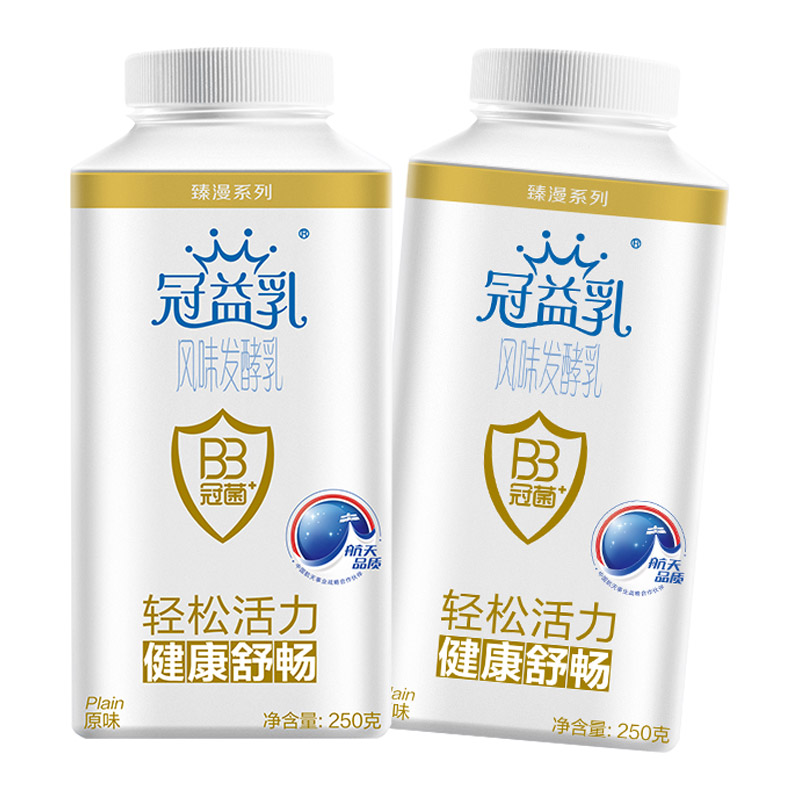 【苏宁生鲜】蒙牛冠益乳风味发酵乳（原味）250g