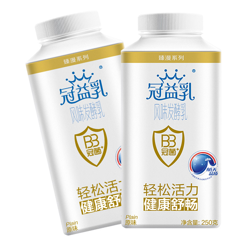 【苏宁生鲜】蒙牛冠益乳风味发酵乳（原味）250g