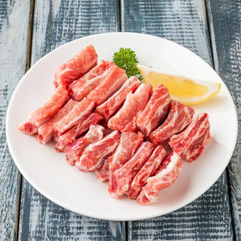 【苏宁生鲜】高金食品庄园黑猪冻肋排400g