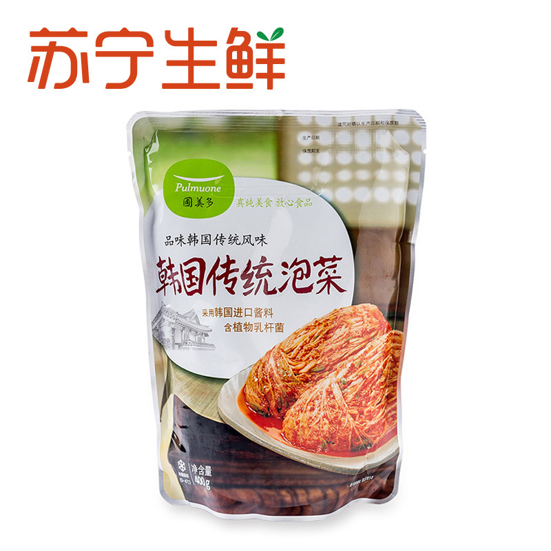 【苏宁生鲜】圃美多韩国传统泡菜400g