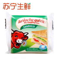 【苏宁生鲜】乐芝牛三明治原味切片奶酪200g
