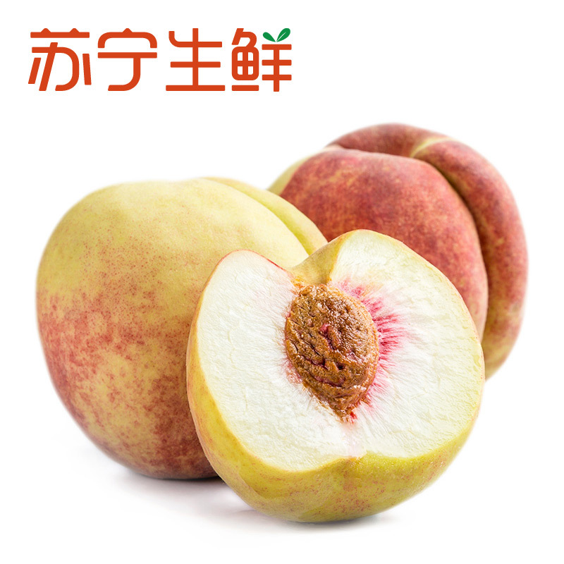 【苏宁生鲜】山东映霜红脆桃6个原箱190g以上/个 桃子 新鲜水果