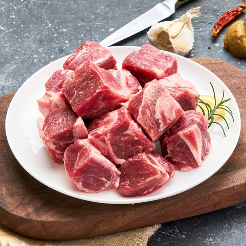 【苏宁生鲜】恒都去骨羊后腿肉切块800g