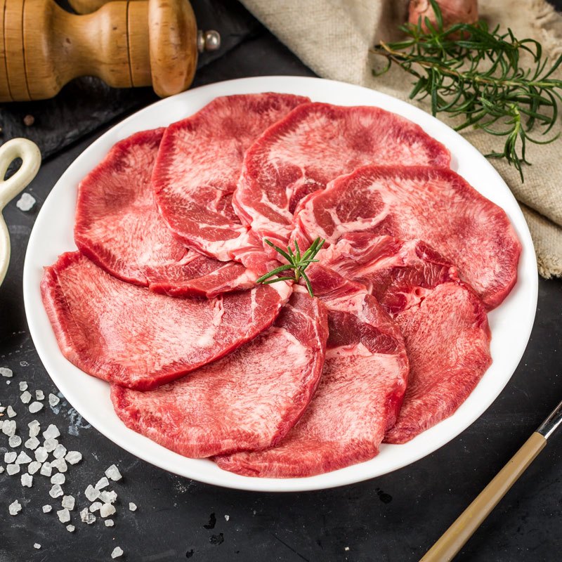 苏宁生鲜原膳乌拉圭牛舌切片厚切35mm350g