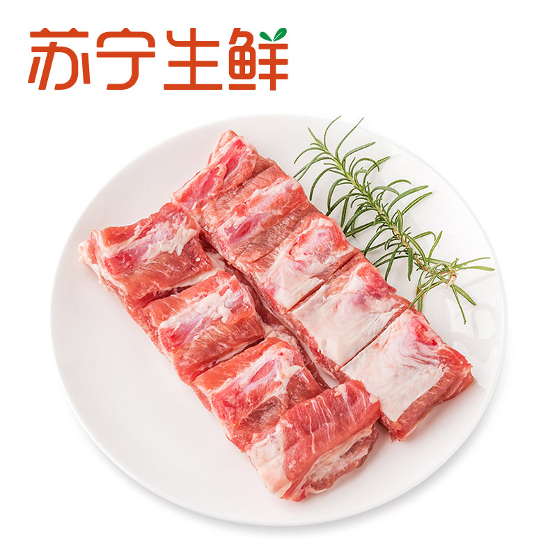 【苏宁生鲜】荣牧冰鲜猪肋排250g 猪肉