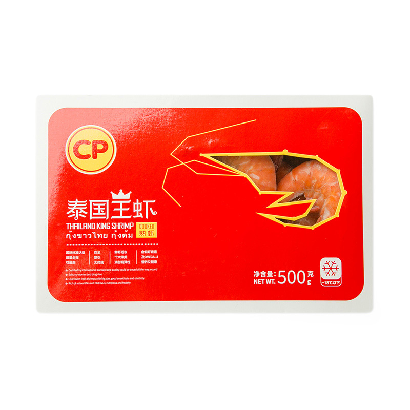 【苏宁生鲜】CP熟冻带头南美白对虾500g(26-30只/kg)