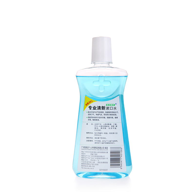 舒客舒克漱口水去口臭口腔异味清新口气薄荷味500ml*1瓶
