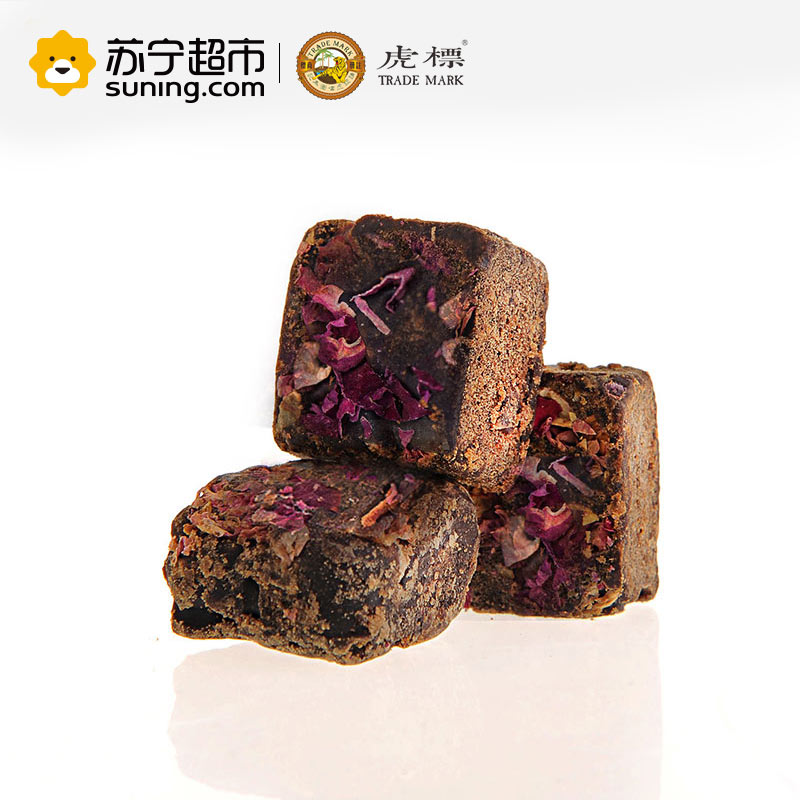 虎标(TigerMark) 玫瑰黑糖块 240g 罐装 果味冲饮