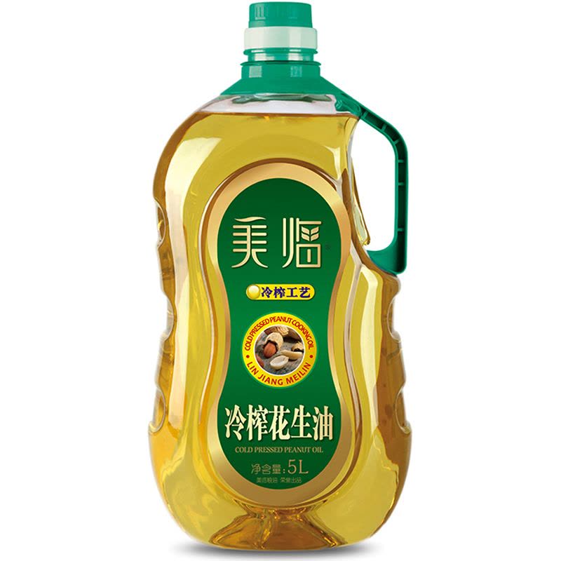 美临 低温冷榨花生油 食用油 5L图片