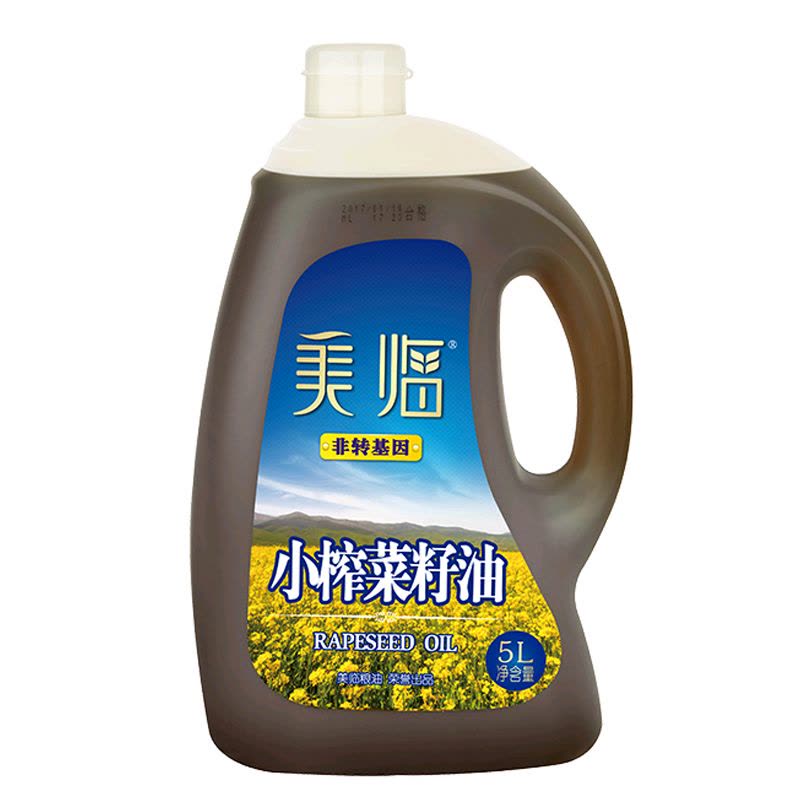 美临 传统小榨浓香菜籽油 非转基因食用油 5L图片