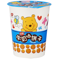 滨崎 小熊维尼心宠牛奶味饼干120g/盒 可爱造型休闲零食儿童零食办公室零食