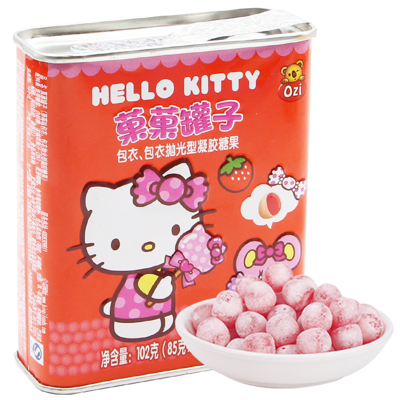 滨崎 菓菓罐子（草莓味）102g/罐 可爱造型休闲零食儿童零食办公室零食