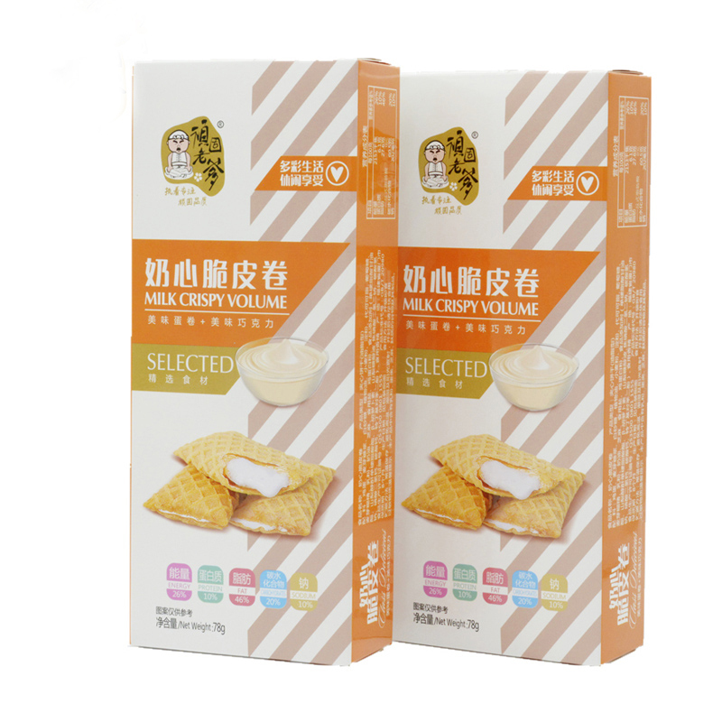 顽固老爹奶心脆皮卷78g 凯悦夹心蛋卷糕点厦门零食
