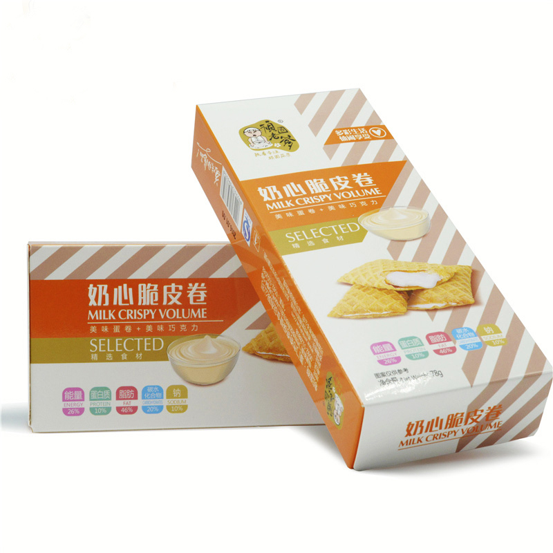 顽固老爹奶心脆皮卷78g 凯悦夹心蛋卷糕点厦门零食