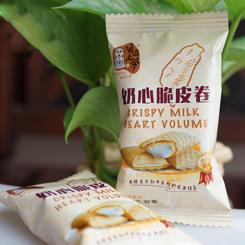 顽固老爹奶心脆皮卷78g 凯悦夹心蛋卷糕点厦门零食