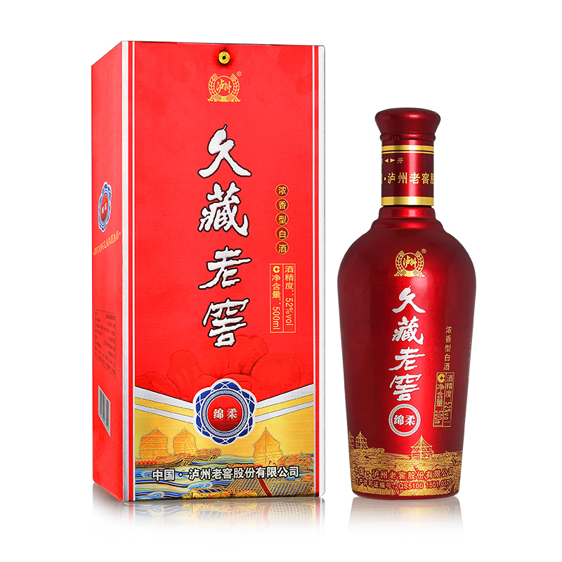 泸州老窖久藏老窖绵柔酒52度500ml