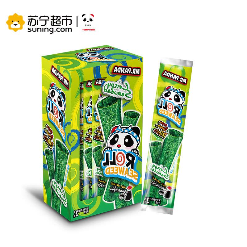 泰国进口熊猫先生海苔卷30g芝麻颗粒调味图片