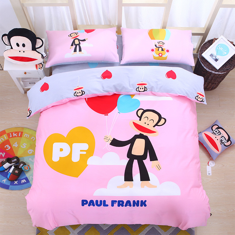 PaulFrank大嘴猴 k卡通全棉四件套