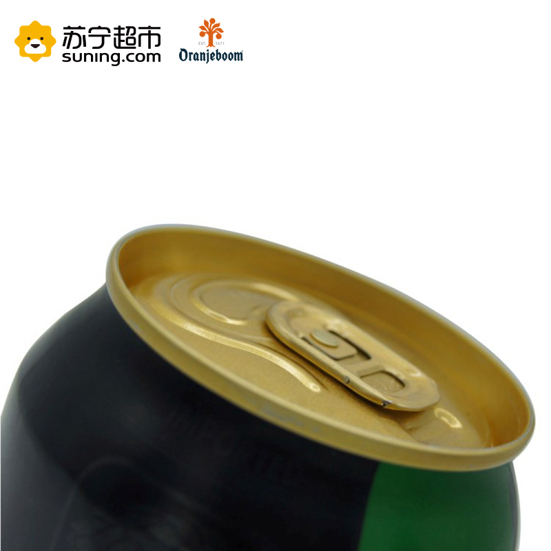 [苏宁配送]Oranjeboom橙色炸弹 德国进口12度强烈性啤酒6罐*500ml 礼盒装