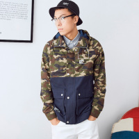 美特斯邦威夹克男秋装新款韩版印花外套青少年245180专柜款