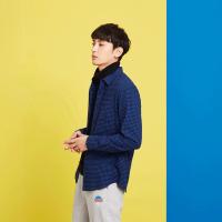 美特斯邦威官方旗舰店男装2018春新款长袖衬衫格子男衬衣6611766364_1