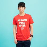 美特斯邦威短袖T恤男士夏装街头时尚字母印花纯棉圆领T6012792869