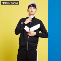 美特斯邦威开衫卫衣男韩版2018春装新款潮流复古运动外套学生潮66118010611_3