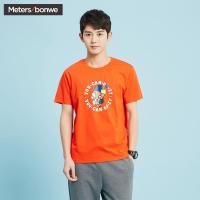 美特斯邦威短袖T恤男夏季可爱小熊卡通图案印花短袖T恤6010562853