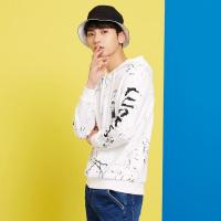 美特斯邦威潮流涂鸦卫衣男连帽2018春装新款潮人卫衣运动上衣潮66116210924