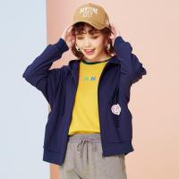 美特斯邦威2018春装新品开衫卫衣女连帽可爱卡通运动外套韩版潮X60347910963_1