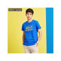 美特斯邦威男款T恤2018夏装新款时尚卡通机器人印花潮流短袖T恤6612433277