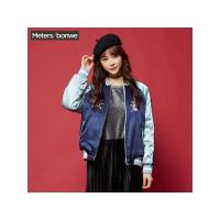 美特斯邦威夹克女春款韩版刺绣棒球服两面穿ins短外套潮流734532