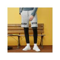 美特斯邦威休闲裤男士春秋装假两件打底裤小脚运动卫裤户外青年_1