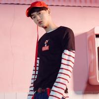 美特斯邦威短袖T恤男2018夏季新款情侣款趣味救生圈卡通印花T恤661305_1