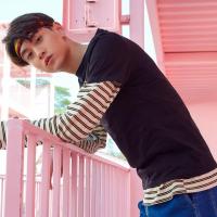 美特斯邦威短袖T恤男士2018夏季新款chic创意羊驼卡通印花短T恤661331