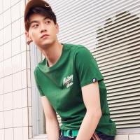 美特斯邦威短袖T恤男士2018夏季新款纯棉韩版英文字母印花T恤潮661302