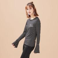 美特斯邦威针织长袖恤女秋季款喇叭袖长袖恤205780商场同款_2