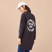 美特斯邦威女夹克春装女一款多方案中长棒球衫245557