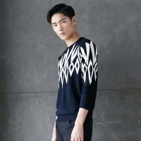 美特斯邦威毛衣男秋装款男士简约舒适潮毛衣228247专柜款_1