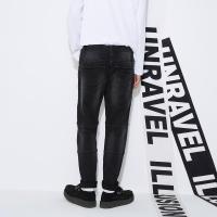 美特斯邦威牛仔裤男士春秋装破洞潮流宽松嘻哈风长裤子青年756114_1