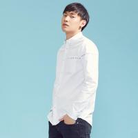 美特斯邦威长袖衬衫男装新款前胸图案绣花潮722258专柜款_1