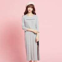 美特斯邦威女装春季新款长款裙子舒适打底衫603353