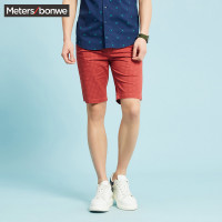 美特斯邦威休闲短裤男士夏装青少年百搭修身五分裤子